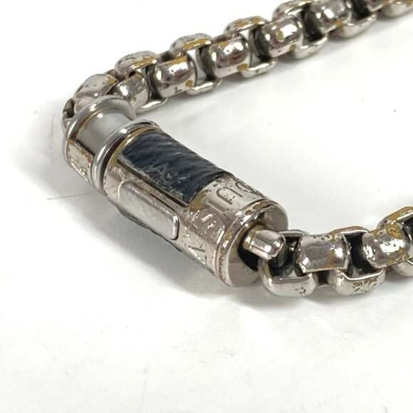LOUIS VUITTON M63107 MonogramEclipse BraceletChain Accessories bangle Bracelet - Picture 4 of 10